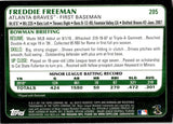 2011 Freddie Freeman Bowman ROOKIE RC #205 Atlanta Braves