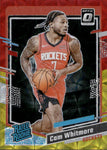 2023-24 Cam Whitmore Donruss Optic RED & GOLD INTERNATIONAL RATED ROOKIE 18/99 RC #217 Houston Rockets