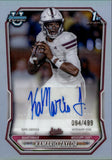 2026 Kamario Taylor Bowman Chrome 1ST BOWMAN ROOKIE REFRACTOR AUTO 094/499 AUTOGRAPH RC #BCPA-KT Mississippi State Bulldogs