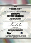2024 Andruw Jones Topps Industry Conference AUTO AUTOGRAPH #ABU-AJ Atlanta Braves 2