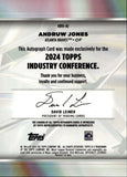2024 Andruw Jones Topps Industry Conference AUTO AUTOGRAPH #ABU-AJ Atlanta Braves 2