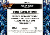 2018 Alexa Bliss Topps WWE BRONZE SUMMERSLAM MAT 142/199 RELIC #SMR-AB Friday Night Smackdown