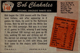 1955 Bob Chakales Bowman #148 Chicago White Sox BV $12