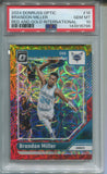 2024-25 Brandon Miller Donruss Optic RED AND GOLD INTERNATIONAL 58/99 PSA 10 #16 Charlotte Hornets 6796