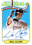 2024 Will Clark Topps 1989 ALL-STAR AUTO AUTOGRAPH #89ASA-WC San Francisco Giants