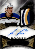 2022-23 Nikita Alexandrov Upper Deck Premier ROOKIE PATCH AUTOGRAPH 65/65 RC AUTO #AR-NI St. Louis Blues