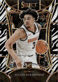 2023-24 Julian Strawther Panini Select MEZZANINE ZEBRA PRIZM ROOKIE RC #318 Denver Nuggets 1