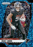 2024 Drake London Panini Prizm NO HUDDLE BLUE DISCO PRIZM 15/99 #12 Atlanta Falcons