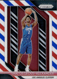 2018-19 Shai Gilgeous-Alexander Panini Prizm RED WHITE BLUE PRIZM ROOKIE RC #184 Los Angeles Clippers