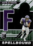 2023 Justin Jefferson Panini Donruss Elite SPELLBOUND F #SB-JJ3 Minnesota Vikings