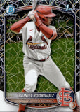 2025 Rainiel Rodriguez Bowman Chrome Prospects 1ST BOWMAN LASER REFRACTOR #BCP-200 St. Louis Cardinals 1