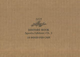 2025 Leaf History Book Sports Edition Chapter 2 Hobby, 10 Box Case *RELEASES 10/22*