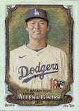 2024 Yoshinobu Yamamoto Topps Allen & Ginter SILVER PORTRAIT ROOKIE RC #201 Los Angeles Dodgers