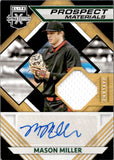 2021 Mason Miller Panini Elite Extra Edition PROSPECT MATERIALS SIGNATURES AUTOGRAPH JERSEY AUTO #PMS-MM Oakland A's