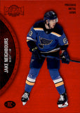 2021-22 Jake Neighbours Skybox Metal Universe PRECIOUS METAL GEMS RED ROOKIE 33/100 RC PMG #198 St. Louis Blues