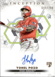 2022 Yohel Pozo Topps Inception ROOKIES & EMERGING STARS AUTOGRAPH 9/299 RC AUTO #BRES-YPO Texas Rangers