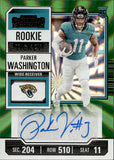 2023 Parker Washington Panini Contenders GREEN LASER ROOKIE TICKET AUTOGRAPH RC AUTO #146 Jacksonville Jaguars 1