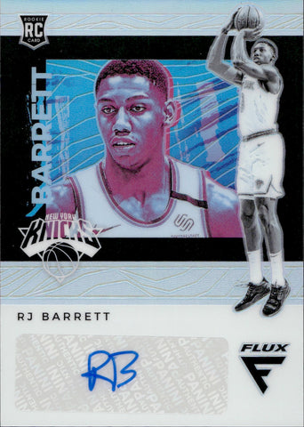 2019-20 RJ Barrett Panini Chronicles FLUX ROOKIE AUTO AUTOGRAPH #FR-RJB New York Knicks