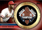 2012 Ozzie Smith Topps Series 2 COMMEMORATIVE GOLD PIN 1982 WORLD SERIES CHAMPIONS #GWSP-OS St. Louis Cardinals