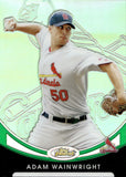 2010 Adam Wainwright Topps Finest GREEN REFRACTOR 41/99 #32 St. Louis Cardinals