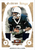 2009 Derrick Williams Donruss Threads GRIDIRON KINGS ROOKIE AUTOGRAPH JERSEY PATCH 3/10 RC AUTO #15 Penn State Nittany Lions Detroit Lions