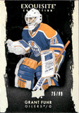 2023-24 Grant Fuhr Upper Deck Exquisite Collection BLACK 75/99 #EB-GF Edmonton Oilers