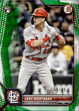 2022 Lars Nootbaar Bowman GREEN ROOKIE 66/99 RC #64 St. Louis Cardinals