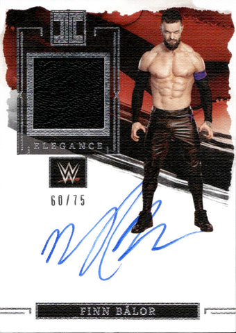 2023 Finn Balor Panini Impeccable WWE ELEGANCE SHIRT AUTO 60/75 AUTOGRAPH RELIC #EM-FBL Monday Night Raw