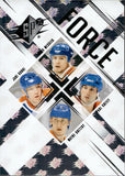 2024-25 Wayne Gretzky Mark Messier Jari Kurri Paul Coffey Upper Deck SPx FORCE #SF-MKCG Edmonton Oilers