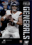 2024 Bo Nix Topps Finest FIELD GENERALS PURPLE REFRACTOR ROOKIE 8/125 RC #FG-21 Denver Broncos