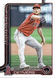 2025 Reid Detmers Topps SERIES TWO CANVAS STOCK 19/50 #471 Los Angeles Angels