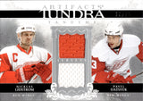 2009-10 Nicklas Lidstrom Pavel Datsyuk Upper Deck Artifacts TUNDRA TANDEMS JERSEYS 13/25 #TT-LD Detroit Red Wings