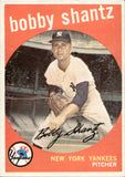 1959 Bobby Shantz Topps #222 New York Yankees BV$10