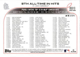 2022 Albert Pujols Topps UPDATE SERIES GOLD FOIL 9TH ALL-TIME IN HITS #US313 St. Louis Cardinals