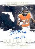 2025 Pat Bryant Panini Origins HOMETOWN INSCIPTIONS ROOKIE AUTOGRAPH 20/99 RC AUTO #HI-22 Denver Broncos
