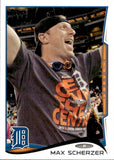 2014 Max Scherzer Topps GOOGLES CELEBRATION SP PHOTO VARIATION #297 Detroit Tigers