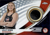 2024 Lilly King Topps Chrome U.S. Olympic TEAM USA MEMORABILIA PIECES #USA-LK United States Olympic Swimming