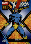 2025 Cyclops Topps Chrome GOLD WAVE REFRACTOR 05/50 X-MEN GIANT OVERSIZED ANNIVERSARY CARD #XM-10 Marvel