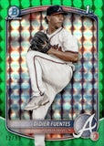 2025 Didier Fuentes Bowman Chrome Prospects GREEN GEOMETRIC REFRACTOR 12/99 #BCP-87 Atlanta Braves