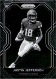 2020 Justin Jefferson Panini Prizm NEGATIVE ROOKIE RC #398 Minnesota Vikings