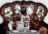 2017-18 LeBron James Panini Crown Royale CRYSTAL DIE CUT 96/99 #131 Cleveland Cavaliers