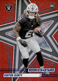 2025 Ashton Jeanty Panini Rookies & Stars RED ROOKIE 14/49 RC #106 Las Vegas Raiders
