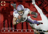 2024 Justin Jefferson Panini Photogenic RED 2/49 #24 Minnesota Vikings