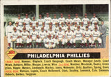 1956 Topps TEAM CARD #72 Philadelphia Phillies BV$40