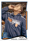 2014 Miguel Cabrera Topps WEARING HOODIE SP PHOTO VARIATION #250 Detroit Tigers