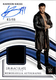 2023 Karrion Kross Panini Immaculate WWE SHIRT AUTO 83/99 AUTOGRAPH RELIC #MA-KKR Friday Night Smackdown