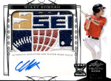 2022 Mikey Romero Leaf Trinity AUTOGRAPH PATCH ROOKIE 97/99 AUTO RC #PA-MR1 Boston Red Sox