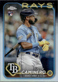 2024 Junior Caminero Topps Chrome UPDATE SERIES ROOKIE REFRACTOR RC #USC193 Tampa Bay Rays