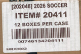 2026 Panini Donruss Optic National Women’s Soccer League NWSL Soccer Hobby, 12 Box Case