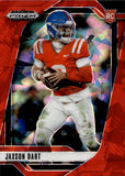 2025 Jaxson Dart Panini Prizm Draft Picks RED ICE PRIZM ROOKIE RC #90 Ole Miss Rebels 2